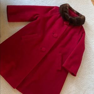 Fairbrooke Vintage Red Wool Coat